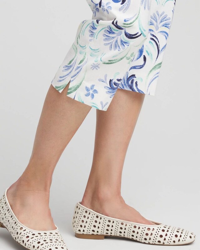 Brigitte Slub Capri Pants - image 4